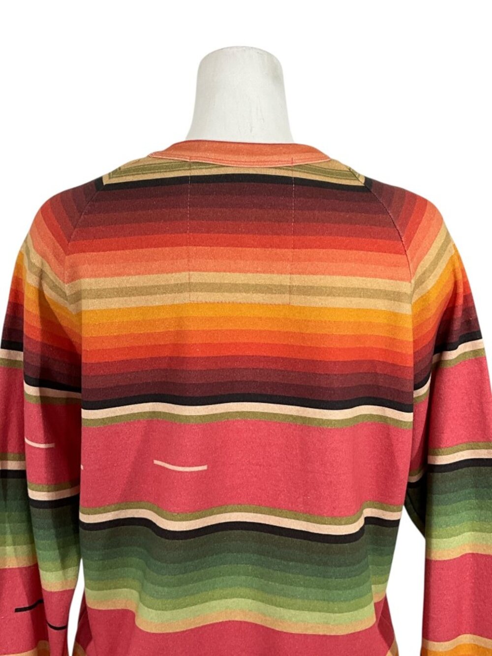 Aviator Nation Serape Bolt Stitch Sweatshirt L Striped Crewneck Long Sleeve - Picture 12 of 16